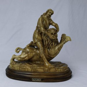Samson with Lion.