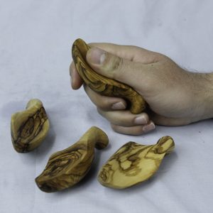 OLIVE WOOD ABSTRACT FIGURES Praying with Virgin Mary HAND MADE FROM THE HOLY LAND