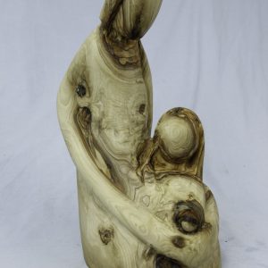 OLIVE WOOD ABSTRACT FIGURES The Holy Family