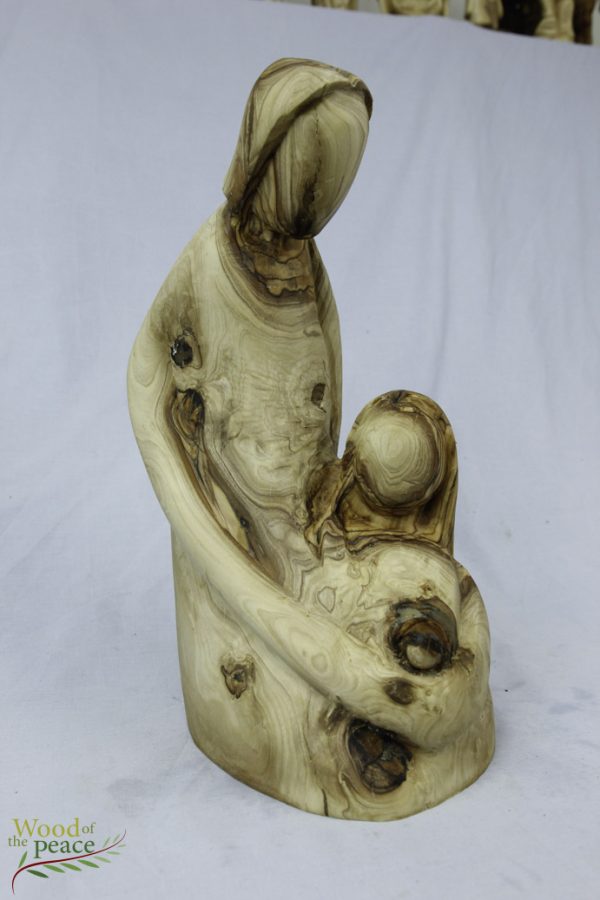 OLIVE WOOD ABSTRACT FIGURES The Holy Family