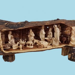 very big Grotto, one peice, and one of a kind with Complete Nativity Figures.fine quality