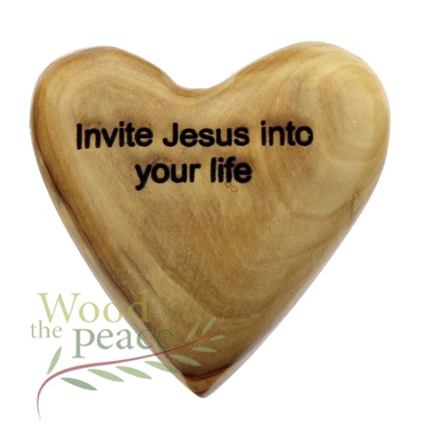 Olive Wood Heart - Image 4