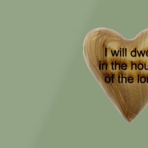 Hand Carved Olive Wood Heart