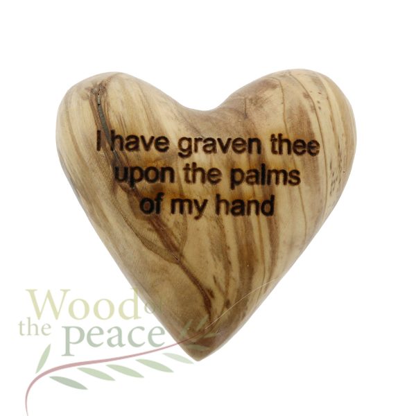Olive Wood Heart - Image 2